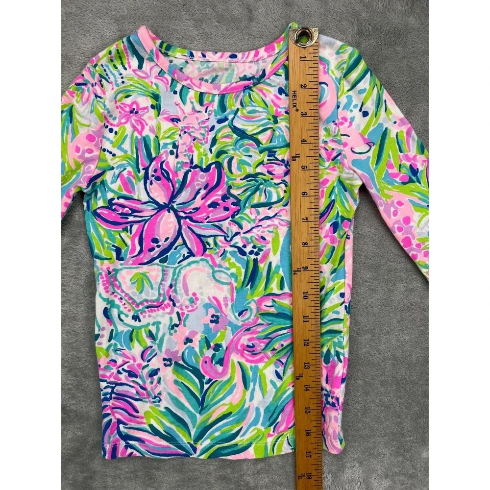 Lily Pulitzer Girl's Mini Sammy Pajama Top Long Sleeve Size‎ 6